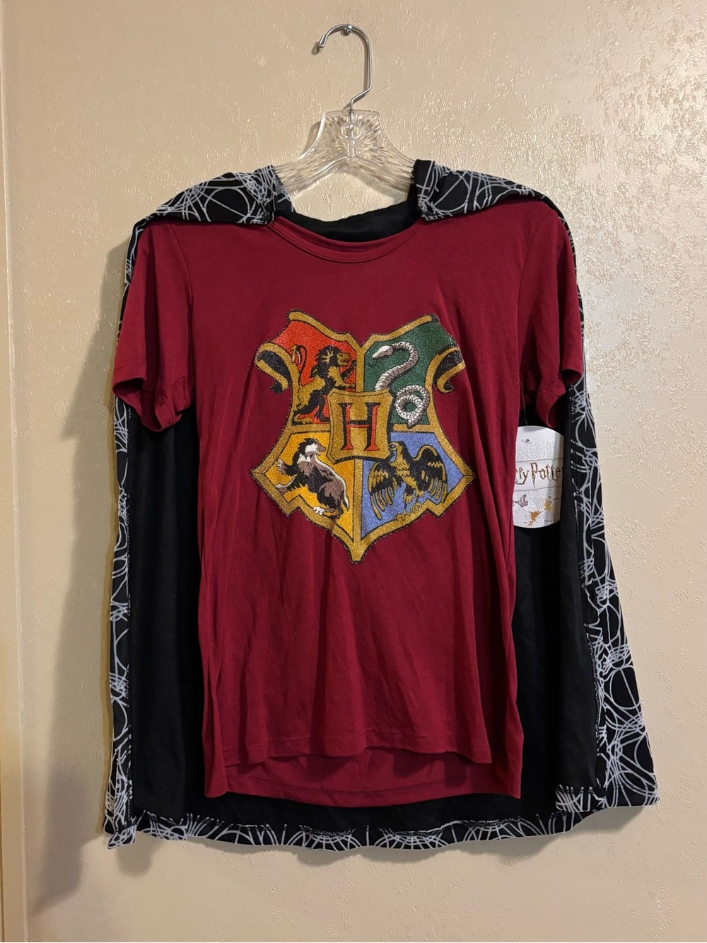 NWT Harry Potter Cosplay Halloween Cloak Tee sz XS